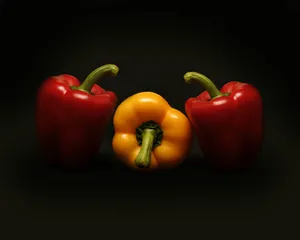 Bell Pepper Fruits Dark Aesthetic Wallpaper