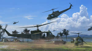 Bell Uh-1 Iroquois Utility Cool Helicopters Wallpaper