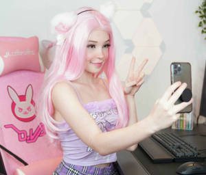 Belle Delphine Famous Game Streamer Wallpaper