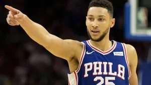 Ben Simmons Pointing Wallpaper