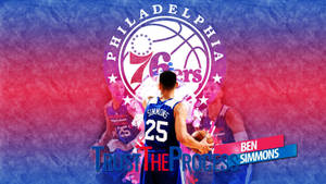 Ben Simmons Sixers Fanart Wallpaper