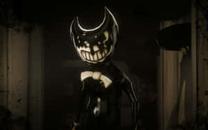 Bendy Strikes A Pose In A Vintage Monochrome Setting Wallpaper