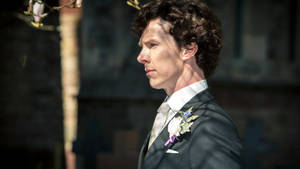 Benedict Cumberbatch In Groom Attire Wallpaper