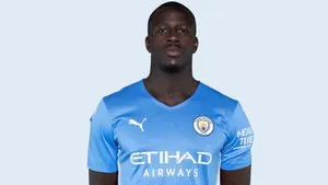 Benjamin Mendy In Action Wallpaper