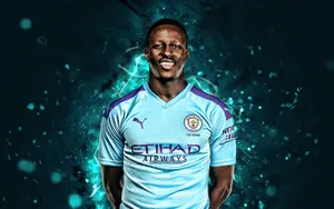 Benjamin Mendy Purple Puma Logo Wallpaper