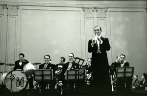 Benny Goodman At 1938 Carnegie Hall Jazz Concert Wallpaper