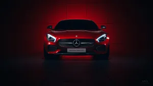 Benz 4k Sparkling Red Wallpaper