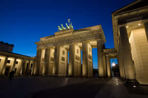 Berlin Brandenburg Gate Blue Sky Wallpaper