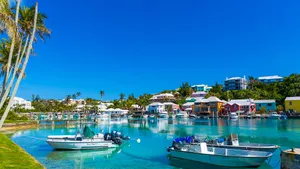 Bermuda Hamilton Ship Dock Wallpaper