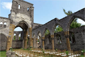 Bermuda Unfinished Church Wallpaper