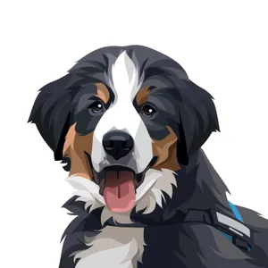 Bernese Dog Art Wallpaper