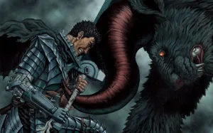 Berserk Armor Guts Vs. Zodd Wallpaper