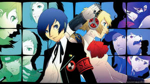 Best Friends Forever - Makoto Yuki And Aigis, Together Again Wallpaper