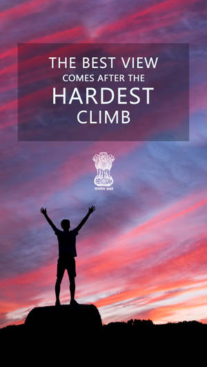 Best View After A Climb Upsc Wallpaper