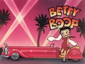 Betty Boop Fancy Pink Wallpaper