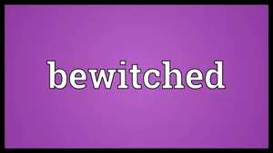 Bewitched Text On Purple Wallpaper