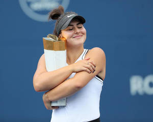 Bianca Andreescu Manifesting Victory Wallpaper