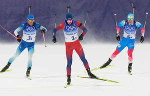 Biathlon Match Johannes Thingnes Boe Wallpaper