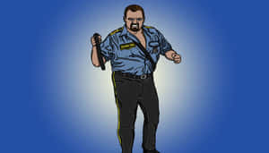 Big Boss Man Illustration Wallpaper