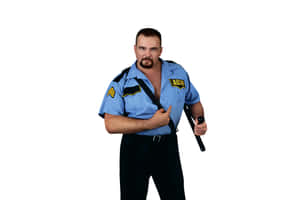 Big Boss Man Wrestling Pose Wallpaper