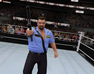 Big Boss Man Wrestling Ring Entrance Wallpaper