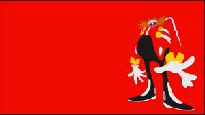 Big Eggman Red Vibrant Wallpaper