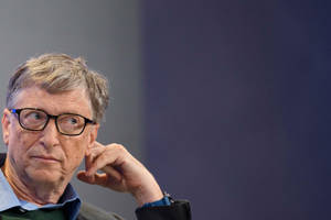 Bill Gates Candid Portrait Wallpaper
