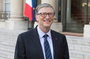 Bill Gates Striped Necktie Wallpaper