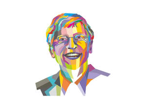 Bill Gates Vector Art Wallpaper
