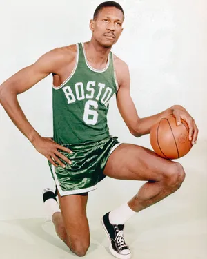 Bill Russell Boston Celtics Photograph Wallpaper