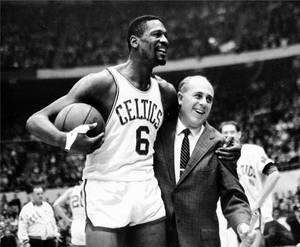 Bill Russell Hugging Red Auerbach Wallpaper