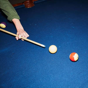 Billiards Cue Ball Targeting Another Ball Wallpaper