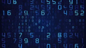 Binary And Numbers Cyber Security Wallpaper