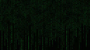 Binary Code Background With Green Numbers Wallpaper