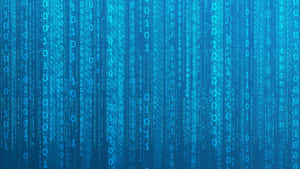 Binary Numbers Minimalist Blue Wallpaper