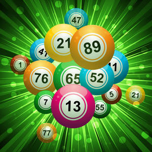 Bingo Balls In Aesthetic Green Wallpaper