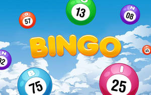 Bingo Balls In Clouds Wallpaper