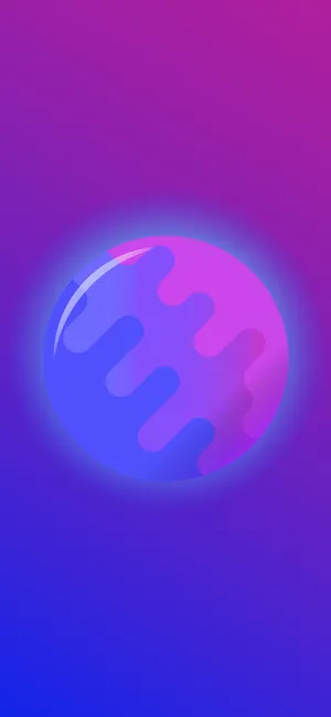 Bisexual Circle Drip Design Wallpaper