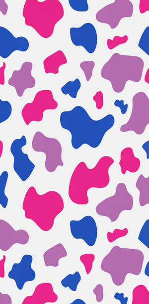 Bisexual Cow Print Pattern Wallpaper
