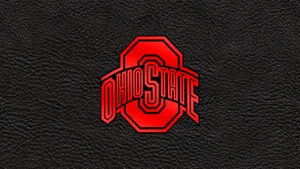 Black Aesthetic Ohio State Football Team Logo Design Wallpaper