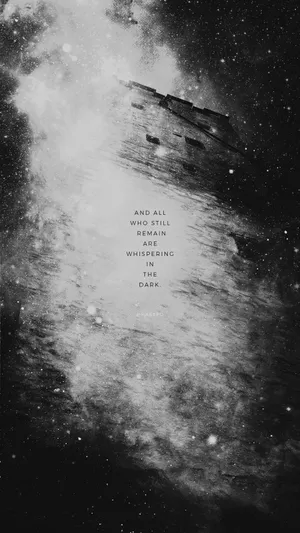 Black Aesthetic Phone Stars And Text Wallpaper