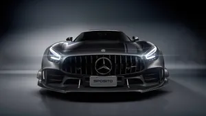 Black Amg Gtr Pro Mercedes Benz 4k Wallpaper