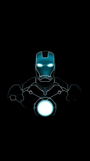 Black And Blue Iron Man Iphone Wallpaper