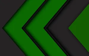 Black And Green Chevrons Wallpaper