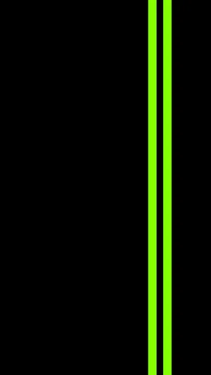 Black And Green Double Stripes Wallpaper