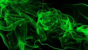 Black And Green Smoke Background Wallpaper