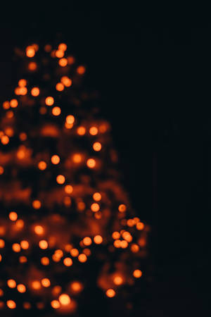 Black And Orange Bokeh Wallpaper