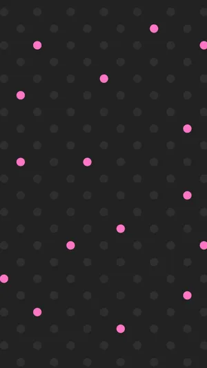 Black And Pink Aesthetic Dotted Pattern Wallpaper