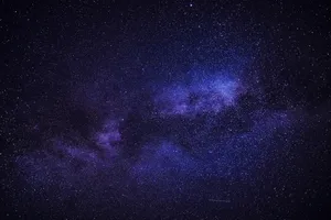 Black And Purple Aesthetic Galaxy Wallpaper