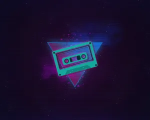 Black And Purple Aesthetic Lo-fi Cassette Wallpaper